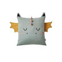 Coussin dragon gris vert Vertbaudet | La Redoute