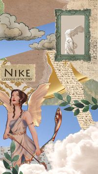 Nike || Goddess Series || #goddesses #victory #wings #wallpapers #cloud #astrology #music #art #vines