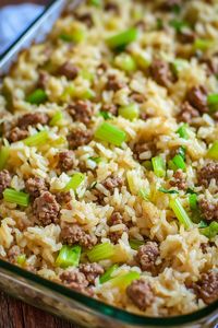 Hamburger & Rice Casserole - An Organized Chaos