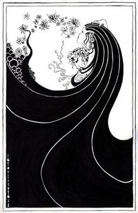 Aubrey Beardsley was a master at using curves in composition! Art Nouveau