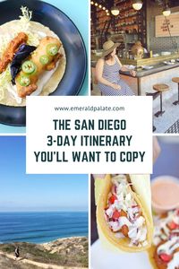 Follow this San Diego itinerary and find San Diego's hidden gems. From the best restaurants in Little Italy, to Pacific Beach restaurants serving the best tacos in San Diego, and all the best beaches in San Diego, here are the best things to do in San Diego, California! #sandiegobucketlist #bestrestaurantsinsandiego #pacificbeachsandiegorestaurants #littleitaysandiegorestaurants #bestbeachesinsandiego #besttacosinsandiego