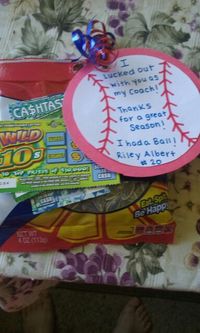 Baseball Coach Thank Yous