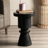 Elevate your living space with the exquisite Round Black Marble Coffee Side Table. Handcrafted from premium white marble with a natural stone finish, this luxurious piece adds a touch of sophistication to any room.