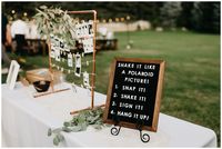 Nicole Aston Photography, bohemian wedding, backyard wedding, summer wedding, wedding dresses, boho wedding dress, Rue De Seine wedding dress, Utah wedding photography, Quiet Meadow Farm wedding, bridal pose ideas, wedding inspiration, polaroid pictures, polaroid picture display