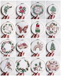 Hand embroidery patterns + full video tutorials