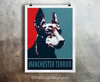 Manchester Terrier Pop Art Poster