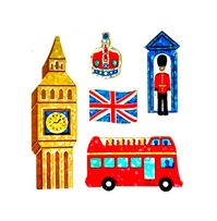 LONDON ENGLAND Theme Glittery Sandylion Stickers Rare - Etsy