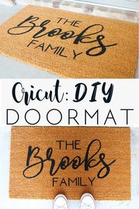 You too can make this DIY doormat using your Cricut in no time at all.  Perfect addition to your home or a great gift to give in which they will love. #cricut #cricutdesignspace #cricutcrafts #crafts #diy #diygifts #gifts #homedecor #porchdecor #personalizedgifts #cricutgifts #crafty #homemadegifts