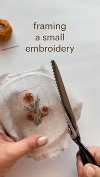 Ditch the hoop! Display your embroidery in a picture fram!