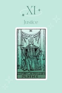 Justice card represents fairness, balance, and rational decision making. It often indicates that the fairest decision will be made, in the upright position.