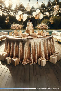 EventDecorDirect.com - Shop thousands of the hottest wedding & event decor products & supplies to bring your event to life. Get factory-direct pricing on Sequin Tablecloths, Chair Covers, Charger Plates, Event Furniture, Portable Dance Floors, Chairs, Tables, Bride & Groom Thrones, Crystal Curtains, Crystal Decor, Candle Holders, Faux Trees and SO MUCH MORE!