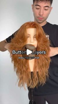 Gilad | Hair Video Education on Instagram: "Butterfly Layers for Wavy Hair.  Naturally wavy and curly hair can have feathered butterfly layers.  Follow this easy step-by-step to create this haircut!   @kenraprofessional All Curl Lightweight Defining Creme + Silkening Gloss  What do you think? Can wavy and curly hair wear the butterfly cut or nah?   #haircut #butterflycut #haircutting #haircuttutorial #hairtutorial #hairvideos #featheredhair #wavyhairstyle #hairtutorials #nychairstylist #nychairsalon #howtocuthair #haireducation #longhairstyles #layeredhaircut"