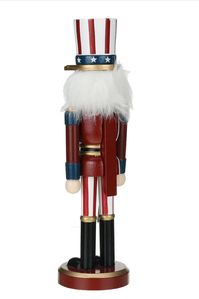 2020 Christmas Decorations Nutcracker Puppet Creative Wooden Handicraft Ornaments Cartoon Children Christmas Gift - 01