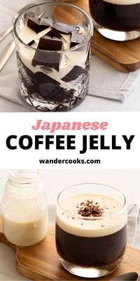 What’s better than a coffee you can drink? Coffee you can eat! Japanese Coffee Jelly is a light dessert made in advance and ready to impress. Only 5 ingredients!