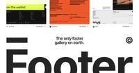 Footer is a curated gallery of the top website footer inspiration on earth. Find the footers you need and sort by type and style. - Benten Woodring, Matt Cram, Devin Fountain, Fons Mans / filed under Inspiration