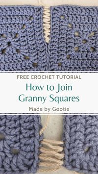 I love this quick and easy way of sewing crochet squares together. The invisible seam joining technique is a granny square joining method that will result in a seamless and neat join. #howtojoingrannysquares #grannysquare #crochetgrannysquare #invisiblejoincrochet