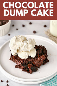 Chocolate Dump Cake - Just Dump 5-ingredients in a Pan and Bake  "Indulge in this rich and fudgy Chocolate Dump Cake! Simply toss 5 ingredients into a pan, bake, and enjoy the easiest dessert ever. 🍫✨ #ChocolateLovers #DumpCake #EasyDessert"