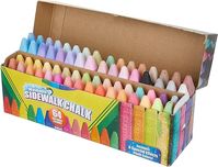 Crayola Sidewalk Chalk Sticks Washable Toy Kit, 64 Count (Pack of 1)