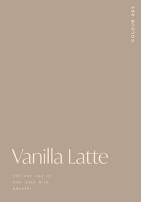 Vanilla Latte | 005 | Life in Colour #lifeincolour #color #colour #inspiration #colorinspo #colorpalette #brandcolors #art #artprint #frame