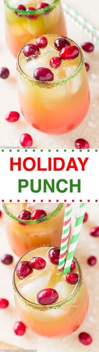 A delicious and easy to make Holiday Punch Recipe! It was a HUGE HIT at our Christmas party, everyone loved it!