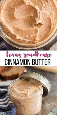 This easy Cinnamon Butter recipe goes on EVERYTHING! Buns, muffins, banana bread, your morning toast, and more. A Texas Roadhouse cinnamon honey butter copycat that you won't be able to live without! #cinnamon #butter #recipe #recipes #comfortfood