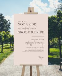 Choose a Seat Not a Side Sign,  Wedding Welcome Poster, Pick a Seat Not a Side Sign ------------------------ WHAT YOU GET ------------------------ * 1 PDF - 24" x 30" (also prints in: 4x5, 8x10, 16x20, 24x30) * 1 PDF - 24" x 36" (also prints in: 4x6, 10x15, 16x24, 18x27, 20x30, 24x36) ---------------------------------------- IMPORTANT INFORMATION ---------------------------------------- * Once payment has been confirmed DIGITAL FILES will be sent to you in 1-2 business days. * For best results,