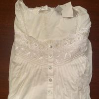 This Delicate And Beautifully Tailored White Eileen West Nightgown Is New With Tags Never Been Worn! Size Small.