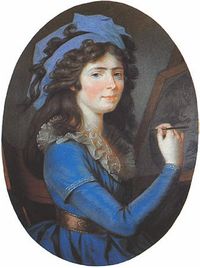 1797 Young Caroline of Baden as an artist by Philipp Jakob Becker (Generallandesarchiv Karlsruhe - Karlsruhe, Baden-Württemberg Germany) | Grand Ladies | gogm