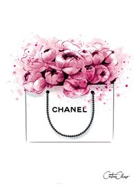 Image of Peonies + Chanel Print