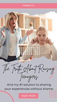 Nobody prepares moms for raising teenagers. It's a hard time in motherhood and a lot of us feel shame and embarrassment by the choices our kids make. Check out my number one solution to get through it by clicking now!