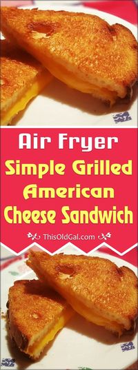 Air Fryer Simple Grilled American Cheese Sandwich