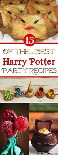 Harry Potter Recipes - These Harry Potter foods are perfect for a kids birthday party. Any Harry Potter party needs Butterbeer and chocolate frogs, right? #HarryPotter #HarryPotterParty