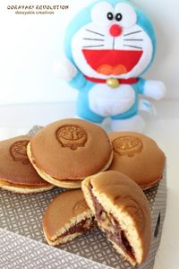 Dorayakis de Doraemon de chocolate con leche y nuez – Dorayaki Revolution