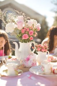 Velentines tea party decor for table