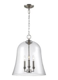 F3154/3SN,3 - Light Pendant,Satin Nickel 14"