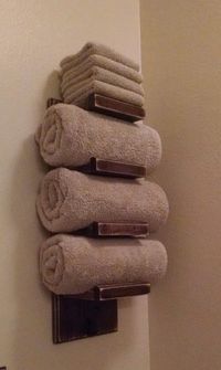 Wooden Bathroom Towel Rack