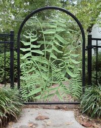 Fern Gate - better if everythings painted the same colour - all green or all black! - Gardening Timing