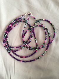 Waist beads by Tumie!! Beautiful Chinese glass beads #waistbeads