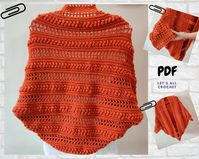 Crochet Pattern of Cocoon Shrug, Easy Womens Puff Stitch Cocoon Cardigan or Oversized Sweater, Crochet Shrug Pattern PDF Digital Download - Etsy Canada