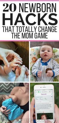 20 newborn hacks for brand new moms. Genius tips for first time moms. From breastfeeding tips, to baby sleep tips, and everything in between, these baby hacks will make mom life so much easier! #baby