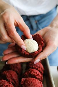 Stuffed Red Velvet Cookies - Constellation Inspiration