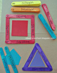 Building Shapes... good Math Tub idea