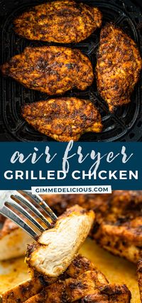 Air Fryer Grilled Chicken Breasts