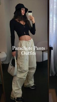 re you a fan of the parachute pants outfit? How will you style a white parachute pants? Or a black or green one? Do you think it fits our winter or fall outfit?