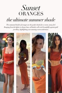 Autumn palette tips for the summer season 🍂 A few tips and visuals for the Autumns who are struggling to adopt a summery vibe, we hope this helps! . #coloranalysis #colouranalysis #autumnpalette #softautumn #trueautumn #deepautumn #darkautumn #emilyratajkowski #emrata