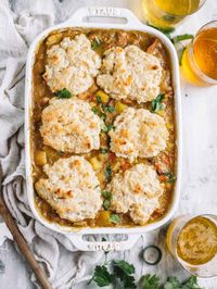 Green Chili Chicken and Dumpling Casserole - College Housewife