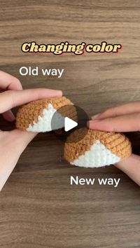 Aquariwool on Instagram: "How to change color in crocheting with a seamless edge? #aquariwool #aquariwoolcrochet #amigurumi #crochet"