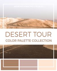 Introducing our Desert Tour Color Palette Collection! Join us on a tour of the desert for some color inspiration! Colors brought to you by Sherwin Williams and images from Unsplash.