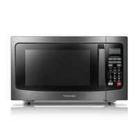 Limited-time deal: TOSHIBA EM131A5C-BS Countertop Microwave Ovens 1.2 Cu Ft, 12.4" Removable Turntable Smart Humidity Sensor 12 Auto Menus Mute Function ECO Mode Easy Clean Interior Black Color 1100W