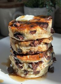 Chocolate Chip Pancakes — Well Made by Kiley